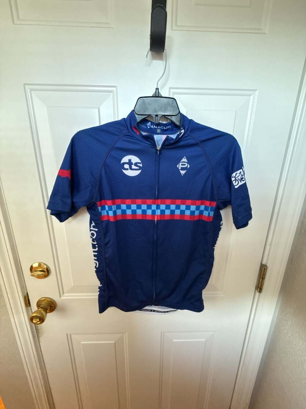 Panache CTS TrainRight Cycling Jersey Men's Size M Blue Short Sleeve